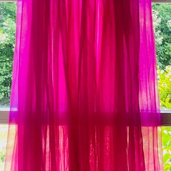 Lily of France Rosa Puleo-Szule 70's Sheer Chiffon Lingerie Slip Dress Medium - Picture 4 of 14